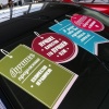 Анонсы-стикеры для официального дилера Mazda «Автопоинт»